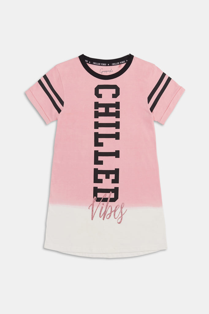 Goosepimple pink and white girls t-shirt